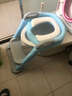 Joying Baby儿童坐便器辅助器马桶梯椅女宝宝小孩男孩厕所马桶架盖婴儿座垫圈 阶梯式座便器 蓝色 2个白色软垫 实拍图
