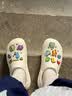 CROCS卡骆驰檀健次同款经典泡芙洞洞鞋轻便舒适男女同款花园鞋|207521 白色-100(含智必星) 41 /42(260mm) 实拍图