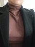 朵伶诗儿 【两件装】半高领长袖打底衫春秋洋气女内穿大薄款码百搭 卡其+咖色 2XL 140-160斤 实拍图