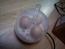 领锐（lingrui）蒸蛋器迷你宿舍煮蛋器自动断电煮鸡蛋器小型多功能全自动低功率3个蛋小容量早餐神器 粉色 实拍图