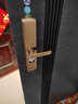 大禹（DAYU)智能指纹锁电子锁密码锁刷卡锁感应锁智能APP家用防盗门锁 香槟金+自动下滑盖+防猫眼开启+不联网（自己安装） 实拍图