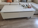 沐希拓茶几客厅轻奢高级茶机2025款小户型岩板茶几电视柜组合奶油风茶几 四抽款 1.2米茶几-白色【岩板】 【90%人选择】送货入户+包安装 实拍图