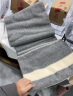 喜屋（SHERWOOD）羊毛毯 可机洗澳洲进口丝光羊毛 四季空调毯办公室沙发午睡毯 灰白条纹 160×220cm(约2.8斤） 实拍图