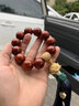 木菩印象 汽车挂件车内吊饰档位珠档把佛珠紫檀木质自动挡手动车载挂饰 档位 15mm17颗  莲花平安 流苏 实拍图