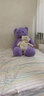 乐怡萱毛绒玩具泰迪熊大熊猫公仔布娃娃熊玩偶抱抱枕熊送女友圣诞节礼物 薰衣草紫熊 1.2米（+玫瑰花） 实拍图