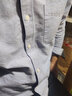 无印良品 MUJI 男式 水洗 牛津 纽扣领衬衫 ACA01C1A 长袖休闲百搭衬衫 萨克森蓝 L 实拍图