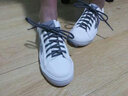 回力女鞋小白鞋女百搭冬季新款帆布鞋女低帮板鞋男学生休闲鞋潮鞋子女 白黑色反光帆布款 36 女生偏大，建议拍小一码 实拍图