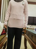 七匹狼发热保暖内衣女士套装德绒无痕圆领秋衣秋裤冬季超薄棉毛衫黑科技 【极地款德绒发热套装】鼠尾草绿 XL 实拍图