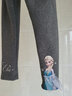 迪士尼女童打底裤春秋长裤外穿童装2025新款秋装大童洋气儿童裤子 【加绒款】深灰 97357 110 实拍图