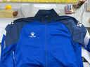 卡尔美（KELME）运动卫衣男休闲针织夹克秋季外套足球训练服插色拉链上衣可定制 彩蓝色 2XL 实拍图