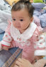 颗粒熊（KELIXIONG）婴儿衣服冬季加厚哈衣夹棉连体衣婴儿棉服外出可爱宝宝新生儿衣服 粉色涂鸦方块（120克） 80cm 晒单实拍图