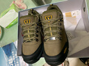 骆驼（CAMEL）户外登山鞋男防滑耐磨减震徒步鞋牛皮鞋冬季低帮男士潮流运动男鞋 A632026015，军绿，男 39 实拍图