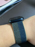 倾晨【销量5千+】适用苹果手表表带apple watch s11表带回环编织尼龙iwatch s10/9/8/7/6/5/4/se3表带 风暴黑配灰色 44/45/46/49mm表盘通用 实拍图