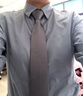 DGPZ 衬衫女通勤衬衣免烫抗皱商务休闲显瘦女士正装面试上衣Q0423 灰色长 XL （115-125）斤 实拍图
