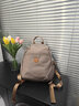 MAKEUP KITTEN双肩包女学生书包女士背包大容量通勤旅行小背包生日礼物妈咪包 卡其色-联系客服写贺卡【送礼】 实拍图