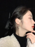 迪后（Dirholl）品牌菱形耳钉女简约耳饰猫眼石耳坠高级感气质耳环生日礼物送女友 高档菱形耳环一对【七仓发货】 实拍图