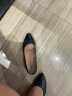 康奈女鞋 女士高跟鞋时尚粗跟尖头套脚舒适职业女皮鞋工作鞋 18406021 黑色 39 晒单实拍图