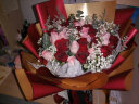 初情小礼母亲节鲜花同城配送红玫瑰花束生日礼物送女生女友朋友花店 33朵混色玫瑰花束 实拍图