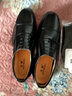 戈耐（GENAI）三接头皮鞋男士真皮大码男鞋子男内增高透气保安爸爸商务正装皮鞋 BX_套脚镂空(皮凉鞋男夏季透气) 42 码  (260mm) 实拍图