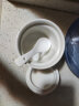 贝瑟斯 陶瓷碗炖盅 汤碗隔水炖盅内胆蒸蛋碗小燕窝盅月子餐具罐带盖勺碟 晒单实拍图