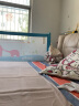 大象妈妈床围栏宝宝床栏婴儿床挡防摔挡板儿童护栏 加高版蓝 2m 单面装 实拍图