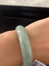 禾玉天然蓝田玉浅绿飘花玉手镯女款冰种淡绿玉镯子飘花送妈妈母亲礼物 内径52-53mm带检测证书 实拍图