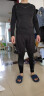 艾伦伯顿（Alen Botun）健身服男跑步运动套装篮球春季速干衣高弹训练晨跑服紧身足球衣服 三件套加绒 2XL(165-190)斤 实拍图
