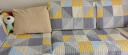 菲·诗·卡（FISKAS） 四季通用沙发垫北欧简约天然全棉套罩巾布艺套装通用组合坐垫子 染卡 90*160cm 实拍图