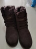 AU&MU澳洲红色雪地靴女冬季羊皮毛一体男女靴保暖加绒防滑大码户外棉鞋 巧克力色 【男女款】【羊皮毛一体】310 39 U8 实拍图