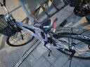 美昱山地自行车男城市自行车学生淑女单车成人实心胎通勤车 三角梁-尊享版-黑色 26寸实心胎【建议160-180cm】 实拍图