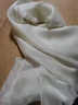 杭丝路纯色真丝丝巾女围巾女纱巾防晒披肩多色可选妈妈生日母亲节礼物 奶白色(175*65cm) 实拍图