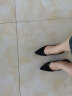 卡帝乐鳄鱼 CARTELO 职业黑色工作鞋尖头细高跟鞋 KCC-357-1 黑色3cm 36  晒单实拍图