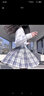 圣洛锋 原创JK制服百褶裙女银线格裙套装全套少女学生日系学院风 深海精灵（42CM单裙） M 腰围（64-68） 实拍图