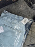 Foss Phil牛仔裤子男春夏季宽松直筒休闲美式高街潮流垂感长裤S336浅蓝L 实拍图