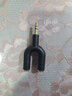 CABLE CREATION一绳3.5mmaux转换音频线器耳机一分二转接头1分2情侣耳机分线器支持苹果安卓手机电脑连接音响耳机 黑色 单个装 实拍图