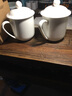 錦鳯会议茶杯酒店宾馆陶瓷茶杯骨瓷盖杯商务办公瓷杯碟纯白定制logo 小号嘉宾杯 实拍图