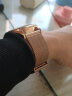 老皮匠 超薄钢带  男女 手表配件 代用CK DW表带 不锈钢表链 米兰编织金属手表带 细网--玫瑰金色 18mm 实拍图