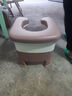 奔麦老人坐便椅凳移动马桶坐便器防臭老年人洗澡椅孕妇厕所蹲坑座椅 满配套装【PP硬垫+吸盘+高脚】咖 实拍图