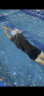 李宁（LI-NING） 泳镜泳帽 男女近视防雾游泳镜套装成人儿童平光高清大框游泳装备 超值套装蓝色 平光无度数 实拍图