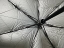SAIVEINA赛维纳全自动太阳伞黑胶遮阳伞男女防晒防紫外线雨伞三折晴雨两用 自动伞-米白-90cm 实拍图