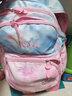 花迹（HUAJI）小学生拉杆书包 1-3-6年级女生儿童书包护脊6-12周岁女孩减负防水 粉色库洛米 两轮送挂件 实拍图