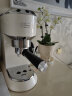 德龙（Delonghi）咖啡机 半自动咖啡机 意式浓缩 家用 泵压式 EC885.CR 奶油色 实拍图