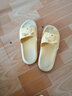 足康乐 凉拖鞋女夏季情侣家居室内防滑厚底浴室洗澡男士家用凉拖鞋静音 女款黄色 40-41 适合39-40码穿 实拍图