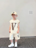 FNJ KIDS童装男童背心套装2024夏季洋气宝宝薄款衣服儿童运动两件套 （N字母）白色 100cm（建议身高90-100cm） 晒单实拍图