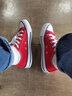 匡威（Converse）CONVERSE匡威 All Star男女经典美拉德圣诞低帮帆布鞋红色101007 101007/红色 35 实拍图