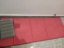 办公室午休垫子午睡打地铺睡觉神器地铺睡垫折叠地垫单人便携防潮 麂皮绒桔红色【含充气枕头】 实拍图