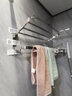卡贝（cobbe） 卡贝毛巾架免打孔浴室卫生间置物架304不锈钢卫浴五金挂件套装 尊享浴巾架50cm（免钉/打孔） 实拍图