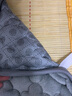 瑞娜美 加厚保暖法兰绒床垫软垫子冬天珊瑚绒0.9单人学生宿舍垫被 灰色 120*200cm 实拍图