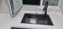 卫达斯（VINDAZ）厨房水槽单槽 304不锈钢洗菜盆厨房洗菜池 手工洗碗槽台上台下盆大单槽 C套餐-水槽+黑色冷热抽拉龙头 68*45cm（家用优选） 实拍图