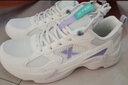 特步女鞋冬季新款网面跑步鞋轻便软底老爹鞋休闲运动鞋女 米紫【网面】 39 实拍图